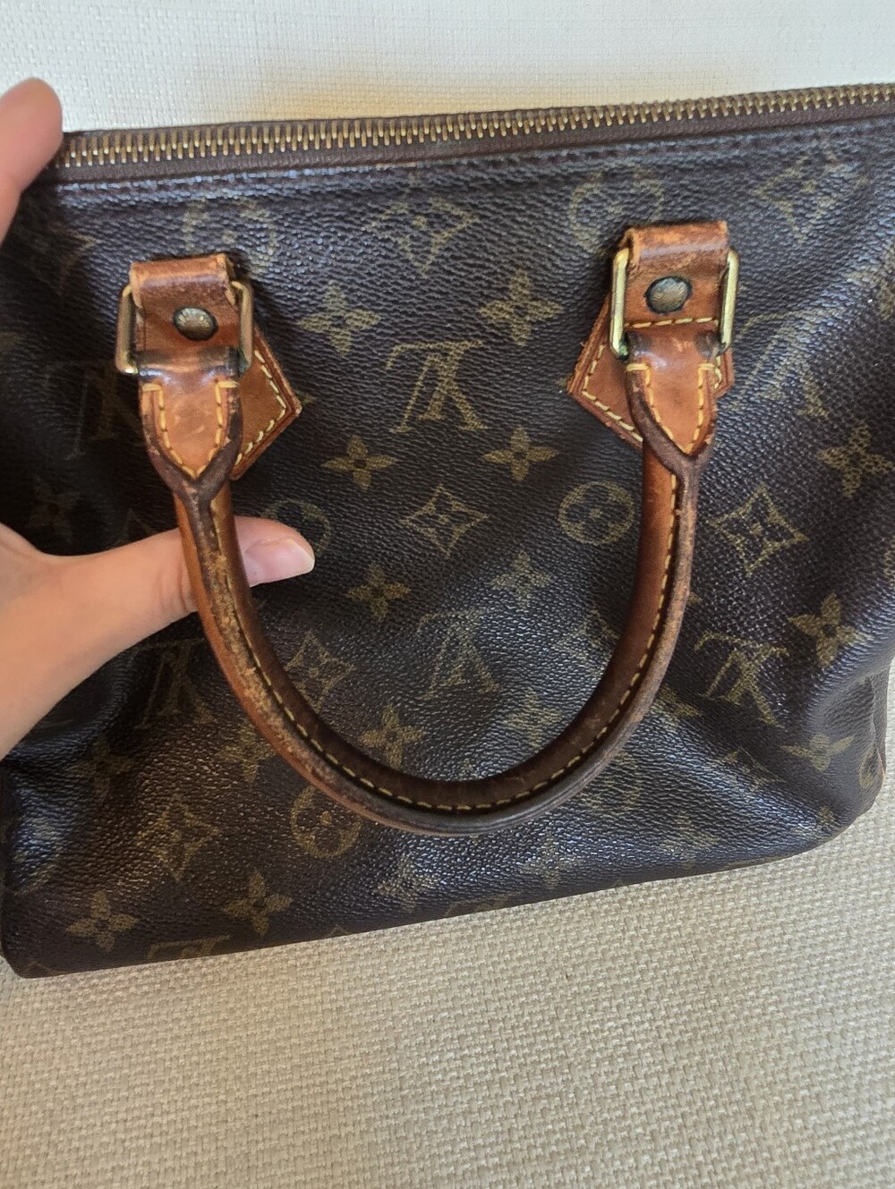 Louis Vuitton vintage speedy 30 leather satchel handbag - Picture 10 of 16